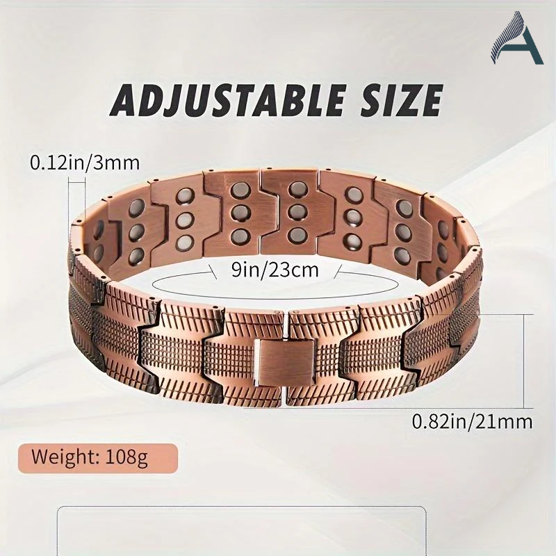 Gift! GET 2 FREE! Magnetic Copper Bracelet Adjustable Size + Free Shipping