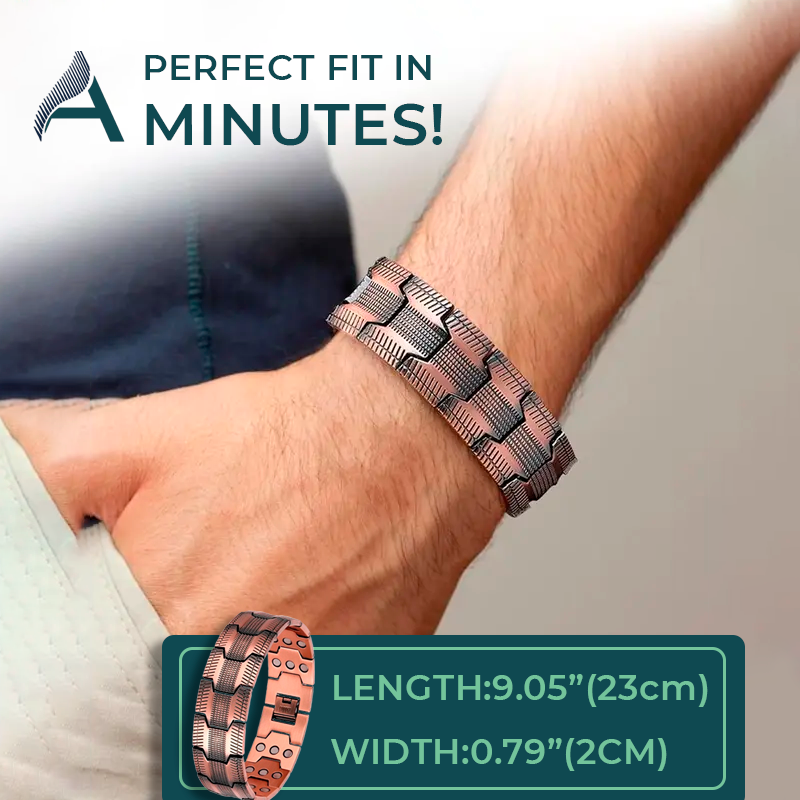 Gift! GET 2 FREE! Magnetic Copper Bracelet Adjustable Size + Free Shipping