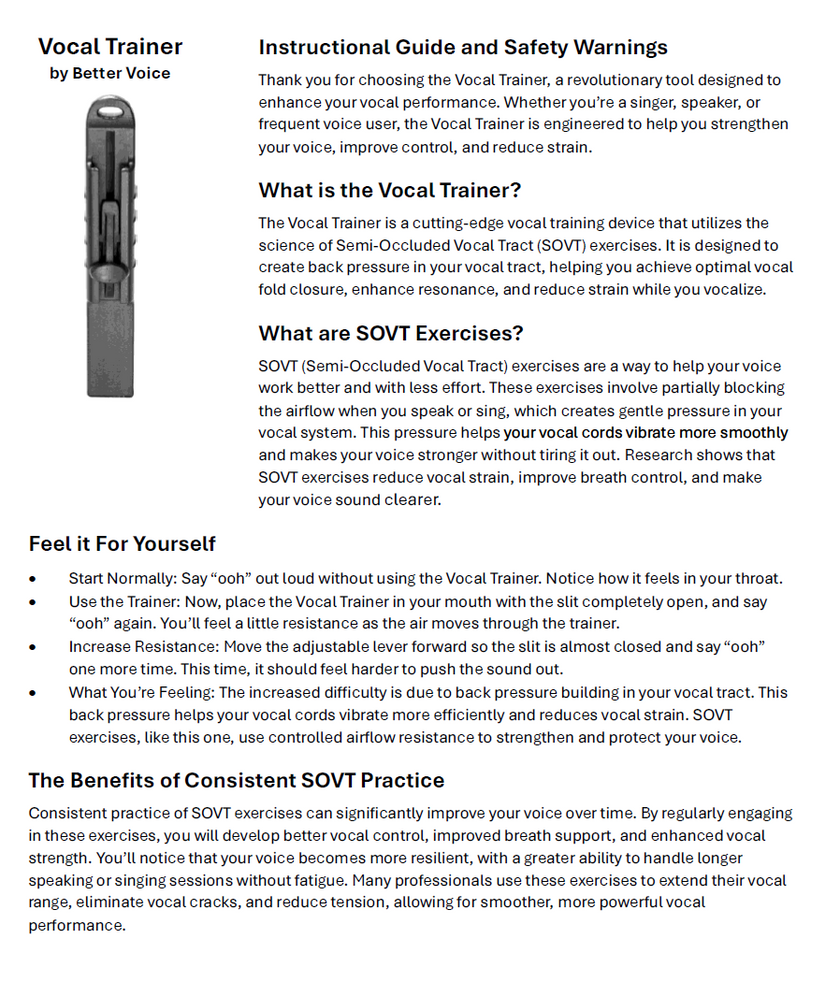 BUY 1 GET 1 FREE! Vocal Trainer + Free Shipping