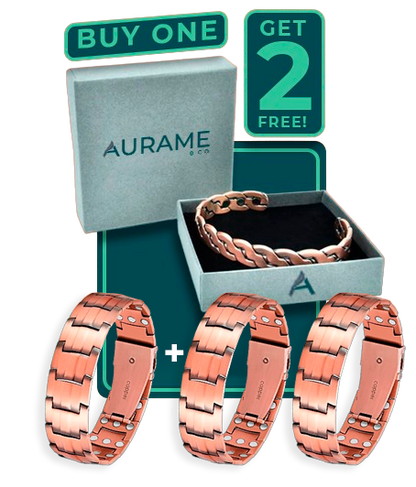 Gift! GET 2 FREE! Magnetic Copper Bracelet Adjustable Size + Free Shipping
